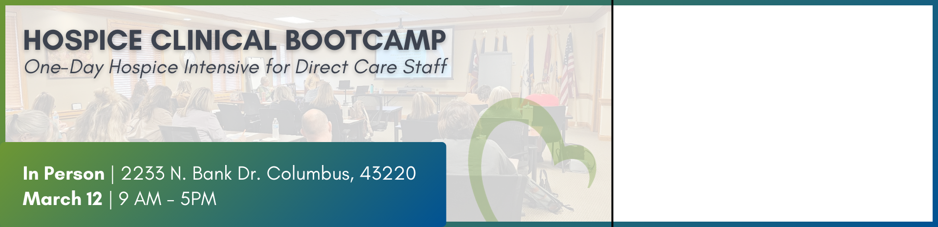 Hospice Clinical Bootcamp Website Banner