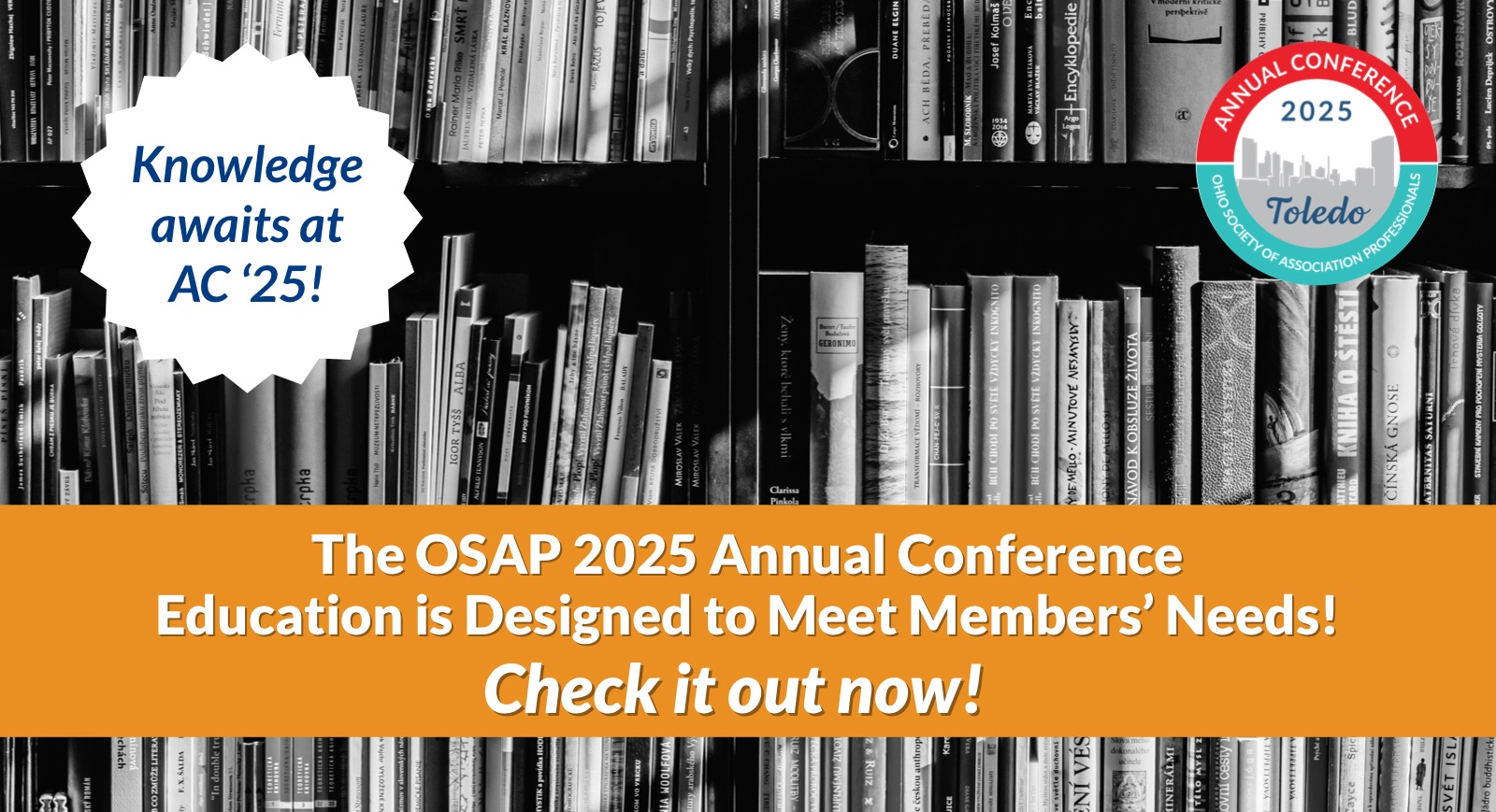 Check out the great education at the OSAP 2025 Annual Conference